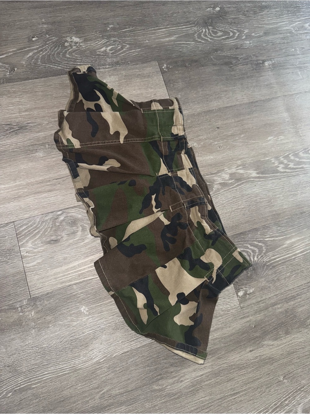 Camo Mini Skort - Green/Brown Woodland Print